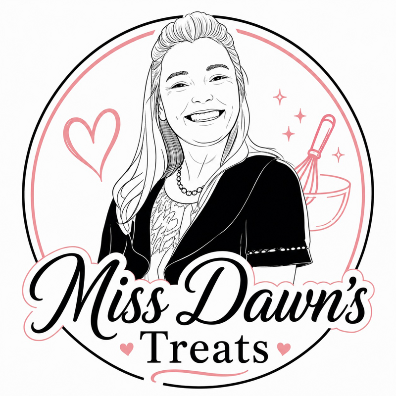 Miss Dawn's Treats — hand-drawn logo